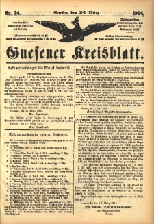 Gnesener Kreisblatt 1904.03.24 Nr24