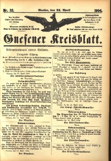 Gnesener Kreisblatt 1904.04.21 Nr32