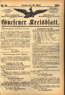 Gnesener Kreisblatt 1904.04.28 Nr34