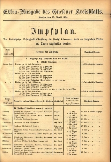 Extra-Ausgabe des Gnesener Kreisblatts 1904.04.25