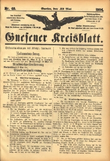 Gnesener Kreisblatt 1904.05.19 Nr40