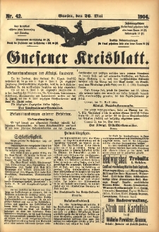 Gnesener Kreisblatt 1904.05.26 Nr42