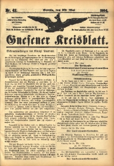 Gnesener Kreisblatt 1904.05.29 Nr43
