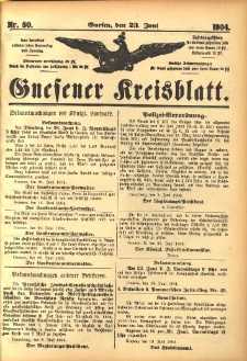 Gnesener Kreisblatt 1904.06.23 Nr50