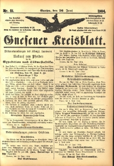 Gnesener Kreisblatt 1904.06.26 Nr51