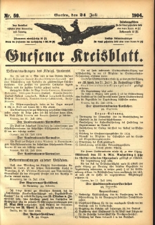 Gnesener Kreisblatt 1904.07.24 Nr59
