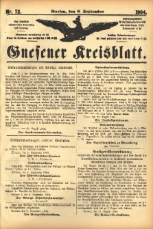 Gnesener Kreisblatt 1904.09.08 Nr72