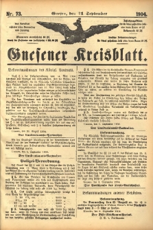Gnesener Kreisblatt 1904.09.11 Nr73