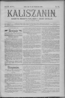 Kaliszanin : gazeta miasta Kalisza i jego okolic