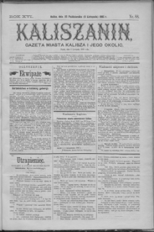 Kaliszanin : gazeta miasta Kalisza i jego okolic