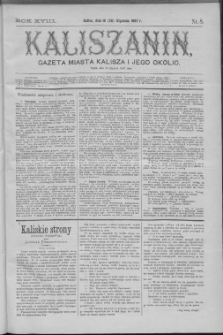 Kaliszanin : gazeta miasta Kalisza i jego okolic