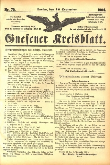 Gnesener Kreisblatt 1904.09.18 Nr75