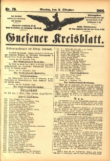 Gnesener Kreisblatt 1904.10.02 Nr79