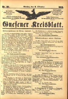 Gnesener Kreisblatt 1904.10.06 Nr80