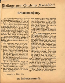 Beilage zum Gnesener Kreisblatt