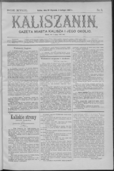 Kaliszanin : gazeta miasta Kalisza i jego okolic