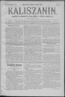Kaliszanin : gazeta miasta Kalisza i jego okolic