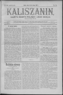 Kaliszanin : gazeta miasta Kalisza i jego okolic