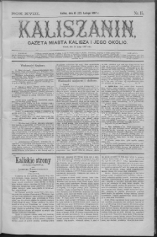 Kaliszanin : gazeta miasta Kalisza i jego okolic