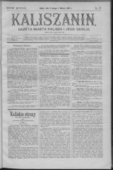 Kaliszanin : gazeta miasta Kalisza i jego okolic