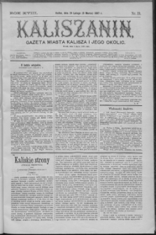 Kaliszanin : gazeta miasta Kalisza i jego okolic