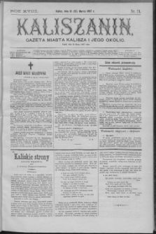 Kaliszanin : gazeta miasta Kalisza i jego okolic