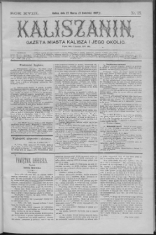 Kaliszanin : gazeta miasta Kalisza i jego okolic