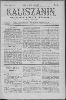 Kaliszanin : gazeta miasta Kalisza i jego okolic