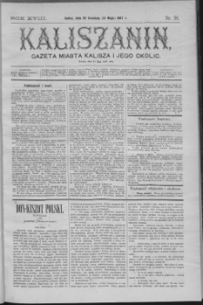 Kaliszanin : gazeta miasta Kalisza i jego okolic