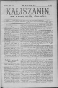 Kaliszanin : gazeta miasta Kalisza i jego okolic