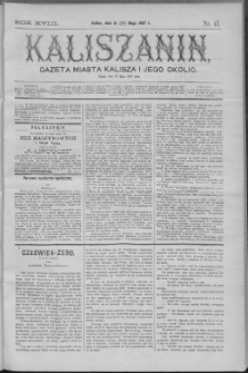 Kaliszanin : gazeta miasta Kalisza i jego okolic