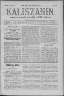 Kaliszanin : gazeta miasta Kalisza i jego okolic