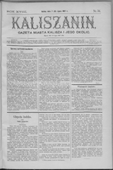 Kaliszanin : gazeta miasta Kalisza i jego okolic