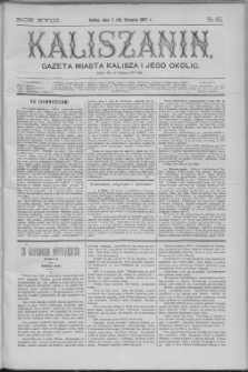 Kaliszanin : gazeta miasta Kalisza i jego okolic