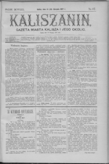 Kaliszanin : gazeta miasta Kalisza i jego okolic