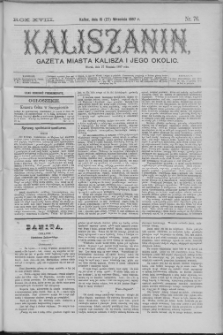 Kaliszanin : gazeta miasta Kalisza i jego okolic