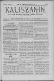 Kaliszanin : gazeta miasta Kalisza i jego okolic