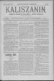 Kaliszanin : gazeta miasta Kalisza i jego okolic