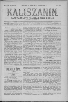 Kaliszanin : gazeta miasta Kalisza i jego okolic