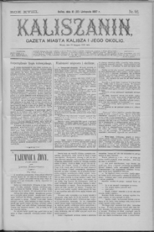 Kaliszanin : gazeta miasta Kalisza i jego okolic