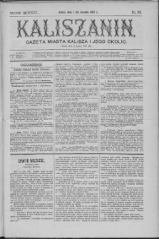 Kaliszanin : gazeta miasta Kalisza i jego okolic