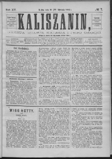 Kaliszanin : gazeta miasta Kalisza i jego okolic