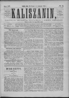 Kaliszanin : gazeta miasta Kalisza i jego okolic