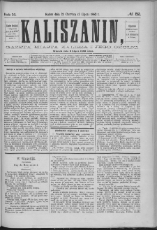 Kaliszanin : gazeta miasta Kalisza i jego okolic