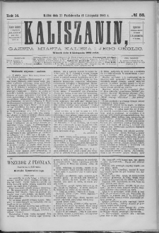 Kaliszanin : gazeta miasta Kalisza i jego okolic