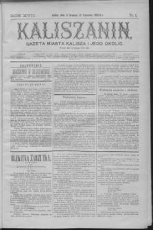 Kaliszanin : gazeta miasta Kalisza i jego okolic