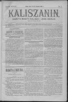 Kaliszanin : gazeta miasta Kalisza i jego okolic