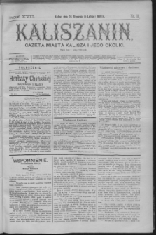 Kaliszanin : gazeta miasta Kalisza i jego okolic