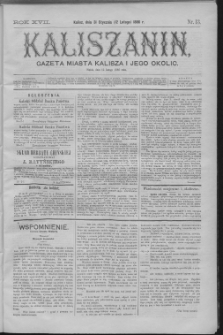 Kaliszanin : gazeta miasta Kalisza i jego okolic