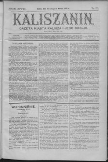 Kaliszanin : gazeta miasta Kalisza i jego okolic